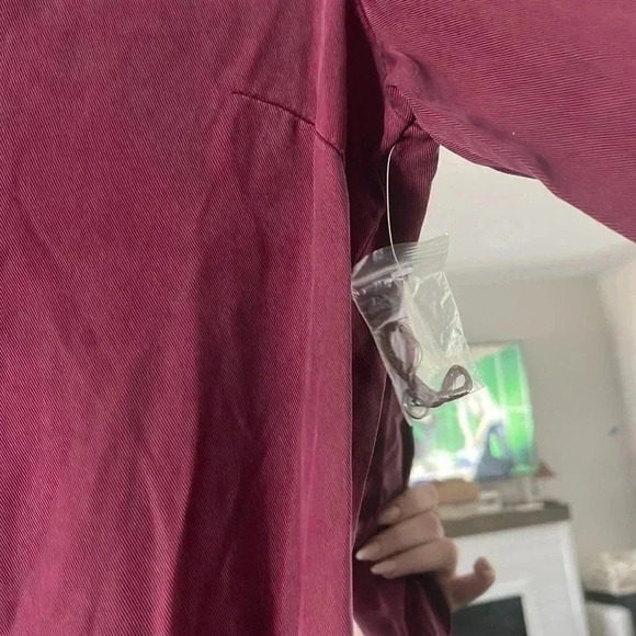 NWOT FREE PEOPLE BURGUNDY JUMPSUIT/BOILERSUIT - Picture 3 of 5